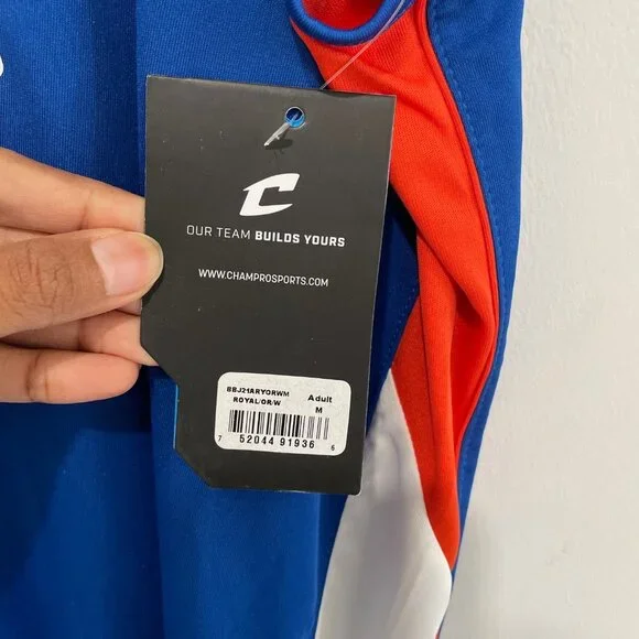 New York Knicks Blue w/ Orange NBA Jersey Size M - Picture 7 of 13